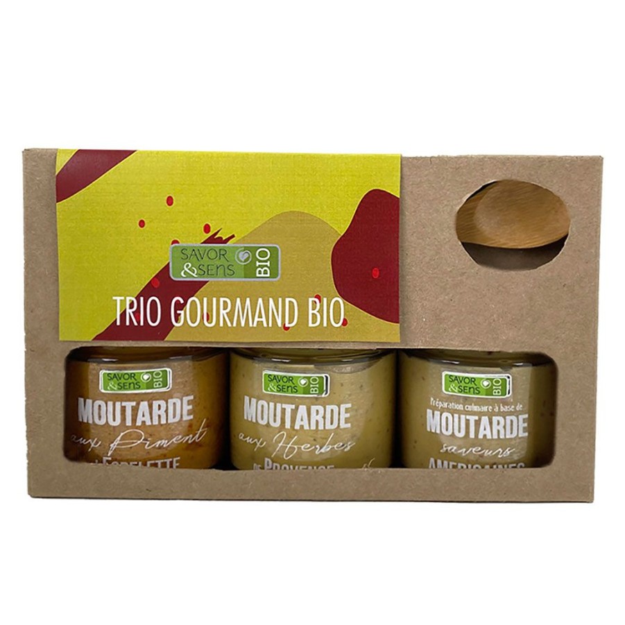 Epicerie Fabrique De Styles Condiments Et Epices | Trio De 3 Moutardes