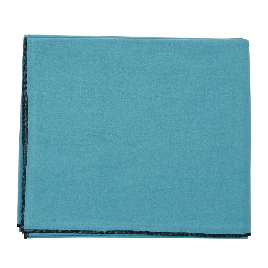 Textiles Fabrique De Styles Nappes | Nappe Corino Turquoise 250X160Cm Coton Lave 170G/M2