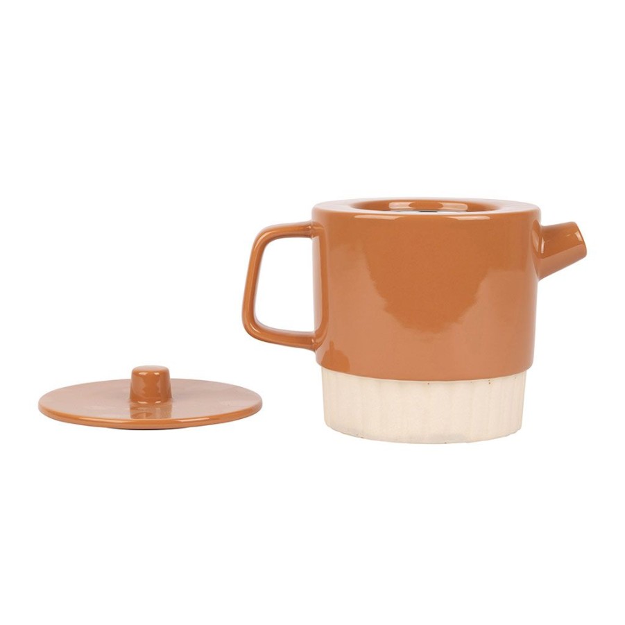 Arts De La Table Fabrique De Styles Theieres Et Cafetieres | Theiere Avec Filtre En Gres Terracotta 1L - Cannele