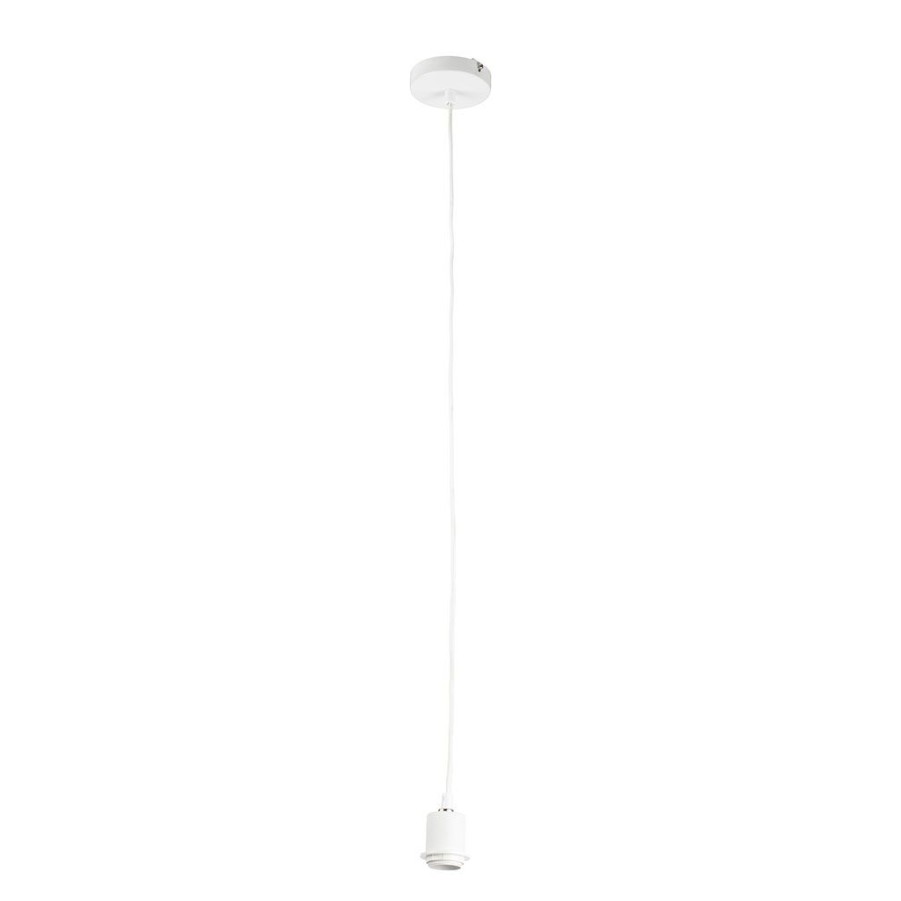 Luminaires Fabrique De Styles | Cordon Electrique Textile 1M Blanc -Suspensio