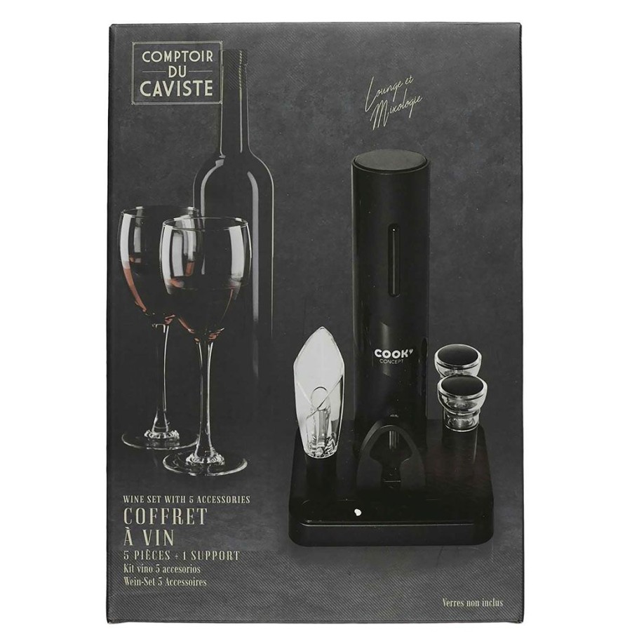 Arts De La Table Fabrique De Styles Accessoires Vin Et Cocktails | Coffret Vin 5 Accessoires