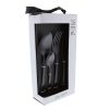 Arts De La Table Fabrique De Styles Menageres | Menagere 16 Pieces En Inox Noir - Delta