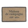 Droguerie Fabrique De Styles | Paillasson Maison De Campagne Naturel Et Gris En Coco