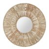 Deco Fabrique De Styles | Miroir Rond Joya Naturel D40Cm En Jute