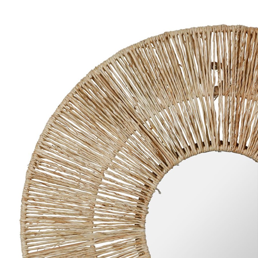 Deco Fabrique De Styles | Miroir Rond Joya Naturel D40Cm En Jute