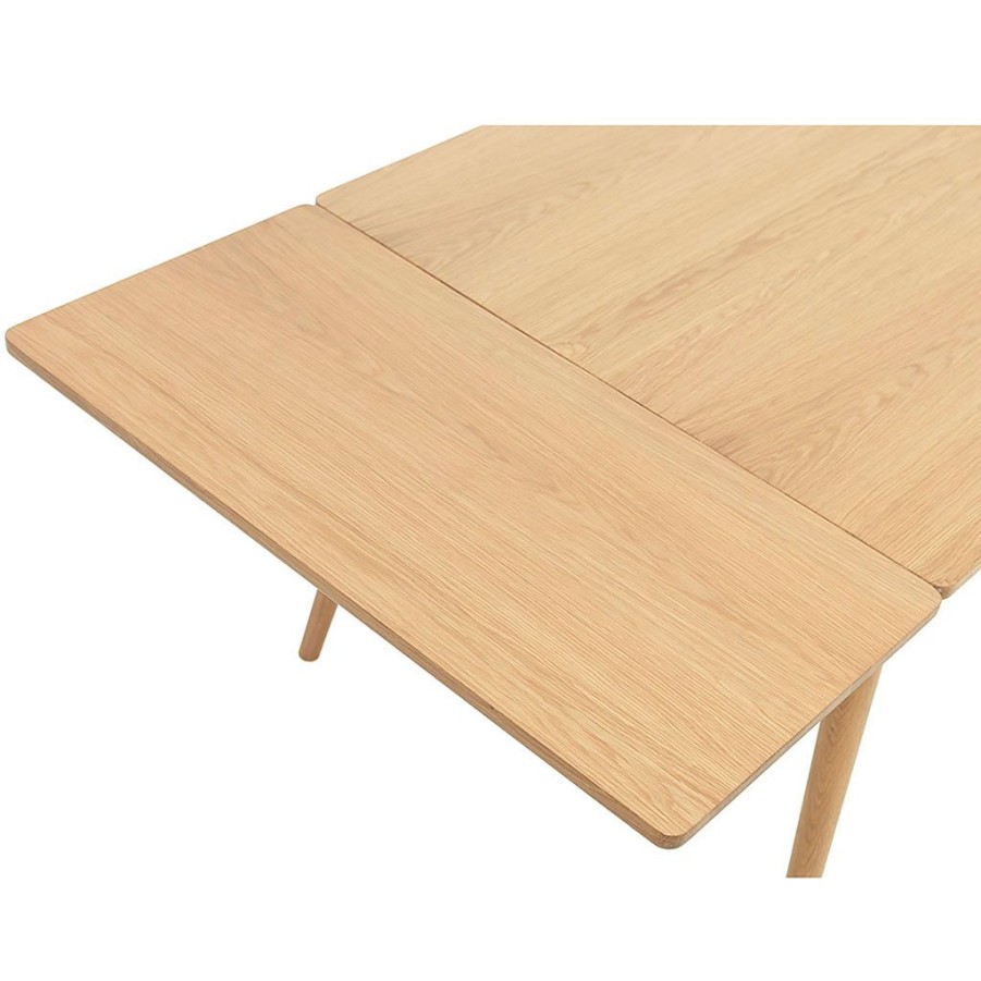 Meubles Fabrique De Styles Table De Salle A Manger | Allonge Placage Chene Naturel 60X45Xm - Barrali