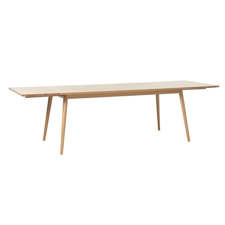 Meubles Fabrique De Styles Table De Salle A Manger | Allonge Placage Chene Naturel 60X45Xm - Barrali