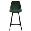 Meubles Fabrique De Styles Tabourets Et Chaises De Bar | Chaise De Bar En Velours Cotele Vert - Ben