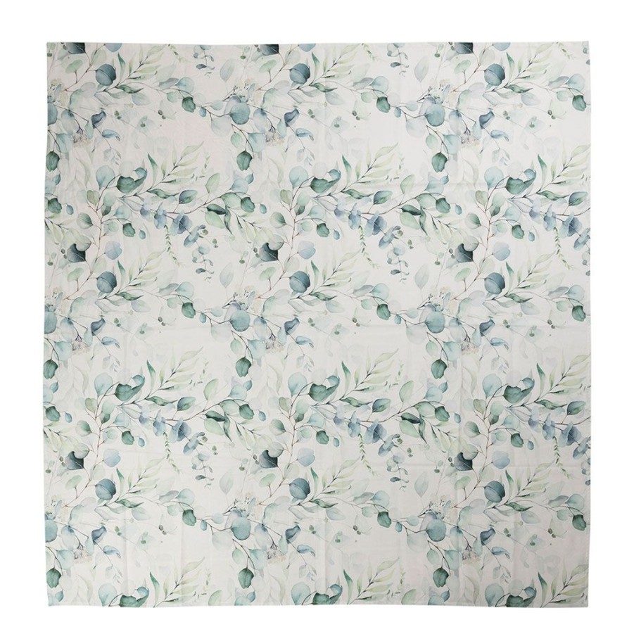 Textiles Fabrique De Styles Nappes | Nappe En Coton Vert 260X160Cm - Eucalyptus