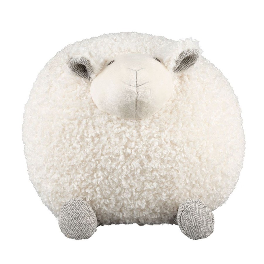 Coin Des Petits Fabrique De Styles | Deco Mouton Shaggy Creme 30X30Xh30Cm Polyester