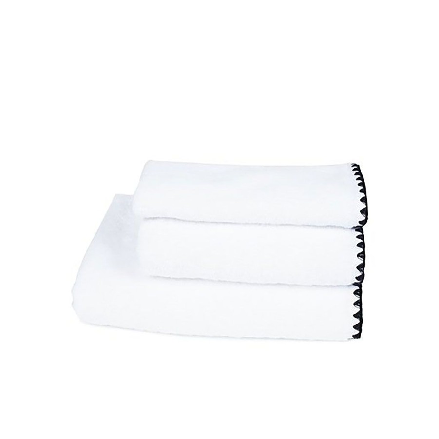 Textiles Fabrique De Styles Serviettes De Bain | Serviette De Bain En Coton Blanc 70X130Cm - Issey