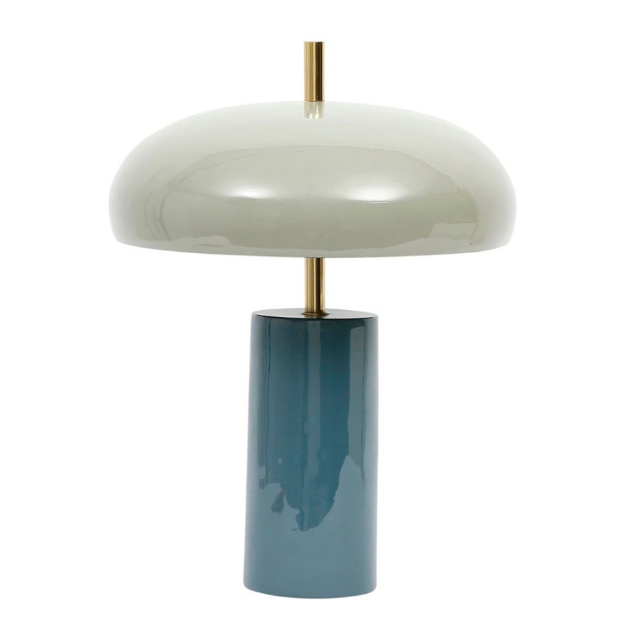 Luminaires Fabrique De Styles | Lampe En Fer Bleu Et Vert D30Xh40Cm - Arty