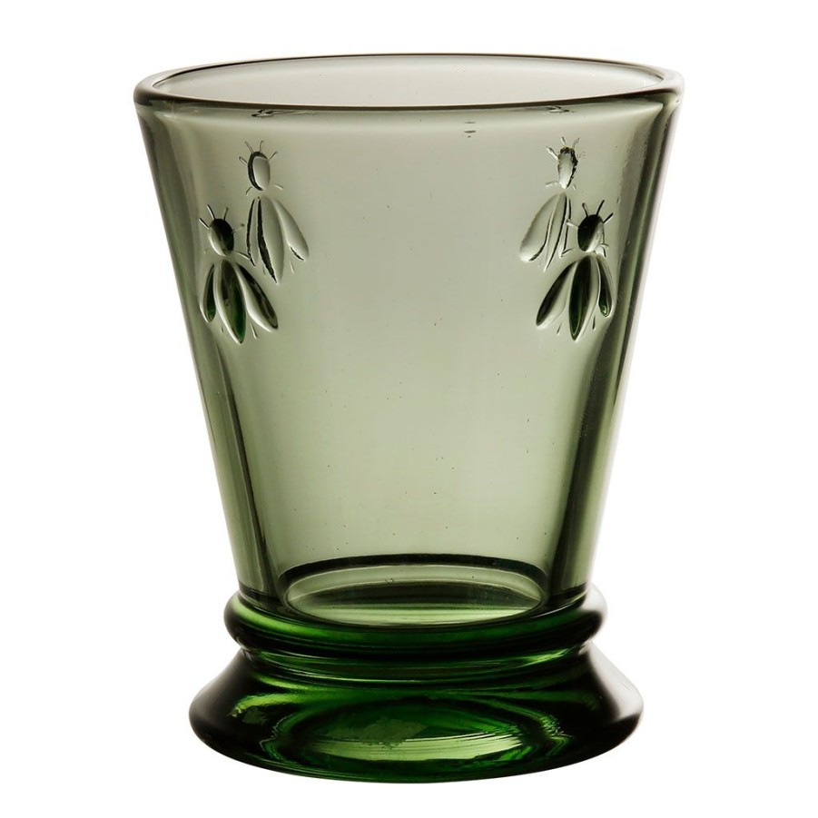 Arts De La Table Fabrique De Styles Verres A Eau Et Gobelets | Gobelet Abeilles Vert En Verre