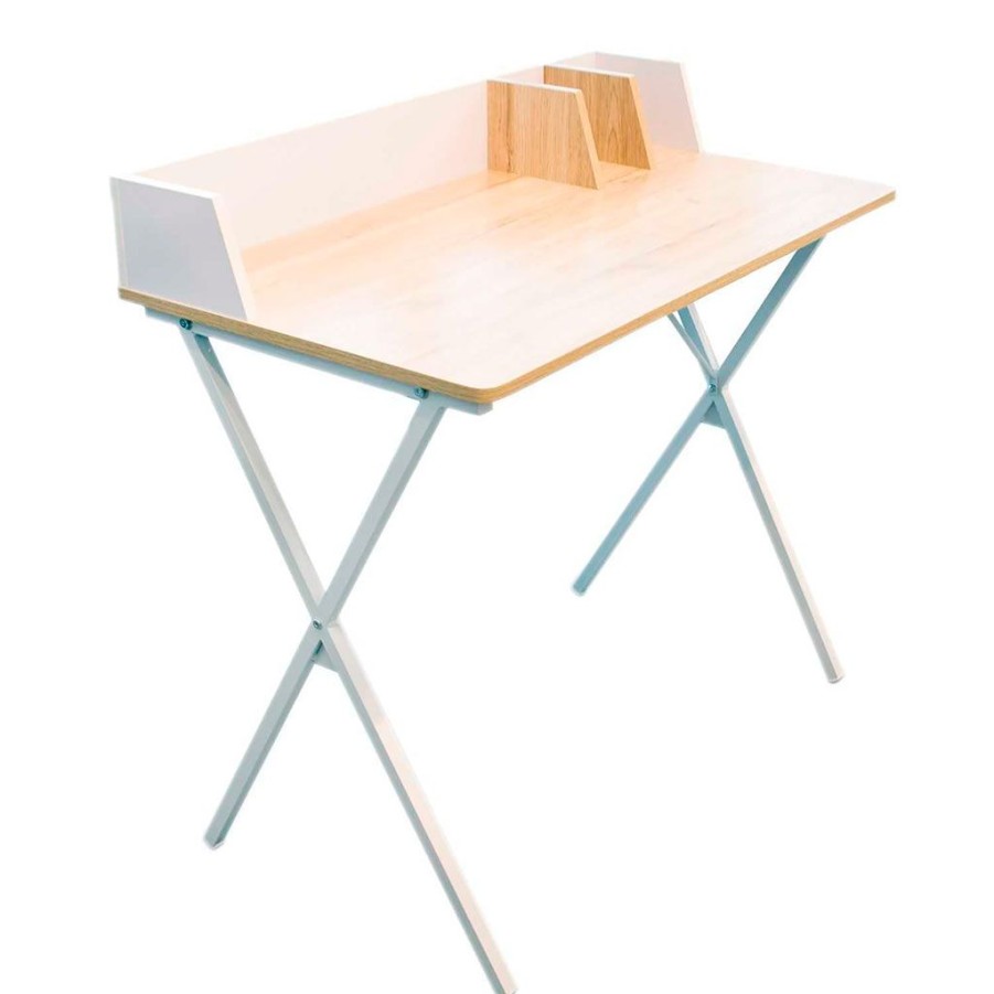 Meubles Fabrique De Styles Bureaux | Bureau En Bois Mdf Et Fer Blanc - Brice