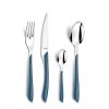 Arts De La Table Fabrique De Styles Menageres | Menagere 24 Pieces Acier Et Bleu Denim - Eclat