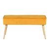 Meubles Fabrique De Styles Bancs Et Banquettes | Banc Scandinave Velours Moutarde - Popy