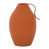 Deco Fabrique De Styles Vases Et Soliflores | Vase Pour Fleur Sechee En Fer Terracotta - Madeira