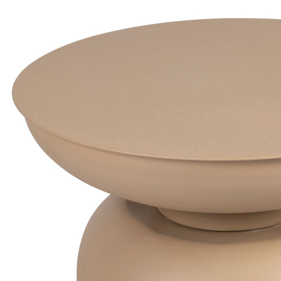 Meubles Fabrique De Styles Bouts De Canape Et Tables D'Appoint | Table D'Appoint En Fer Beige - Arty D37Cm