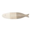 Arts De La Table Fabrique De Styles Plats Et Saladiers | Plat Poisson Long Beige Et Blanc 41.5X10Cm En Faience - Aquatic