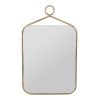 Deco Fabrique De Styles | Miroir Rectangulaire En Fer Dore - Ecus