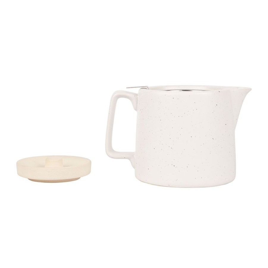 Arts De La Table Fabrique De Styles Theieres Et Cafetieres | Theiere Mate Avec Filtre Verde Blanc 1L En Gres