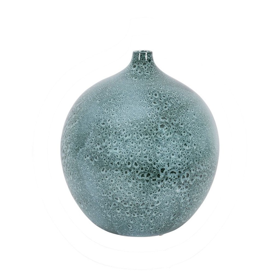 Deco Fabrique De Styles Vases Et Soliflores | Vase En Faience Bleu D30Xh32Cm - Pheses