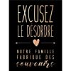 Deco Fabrique De Styles Deco A Suspendre Et Adhesive | Decoration Murale Noir 30X40Cm - Wording Desordre