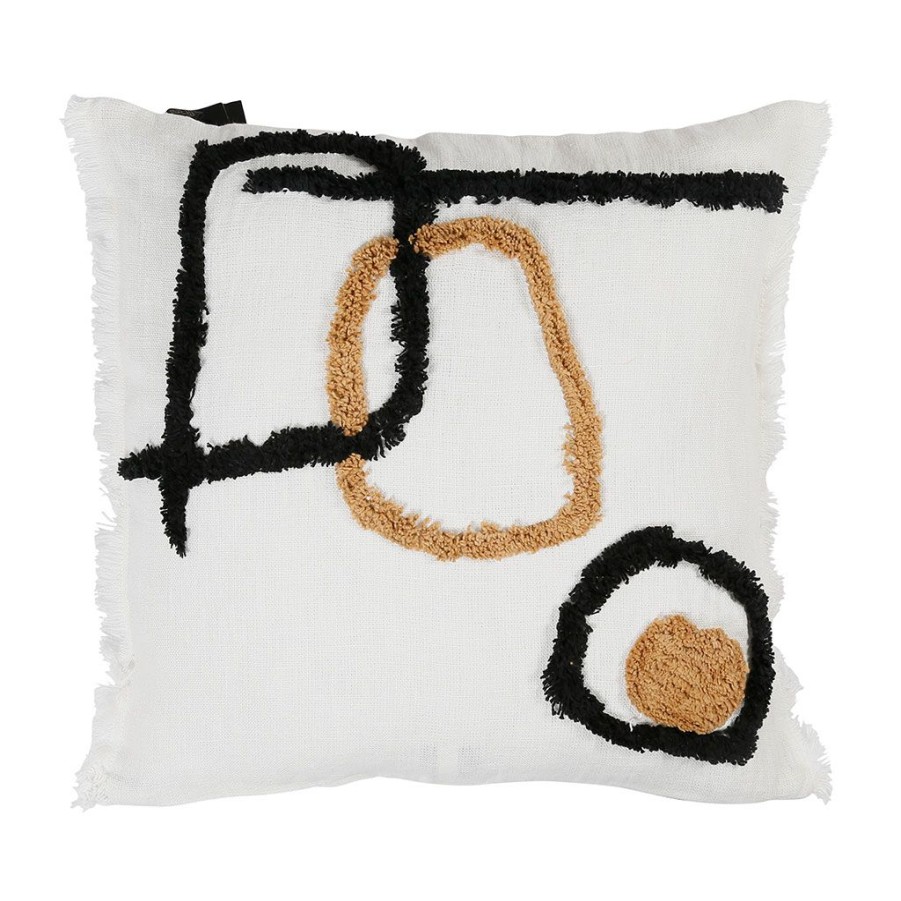 Textiles Fabrique De Styles | Coussin En Lin Et Coton Ivoire 45X45Cm - Tikri