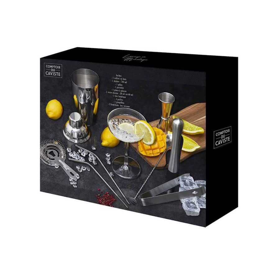 Arts De La Table Fabrique De Styles Accessoires Vin Et Cocktails | Coffret Pour Cocktail 15 Accessoires