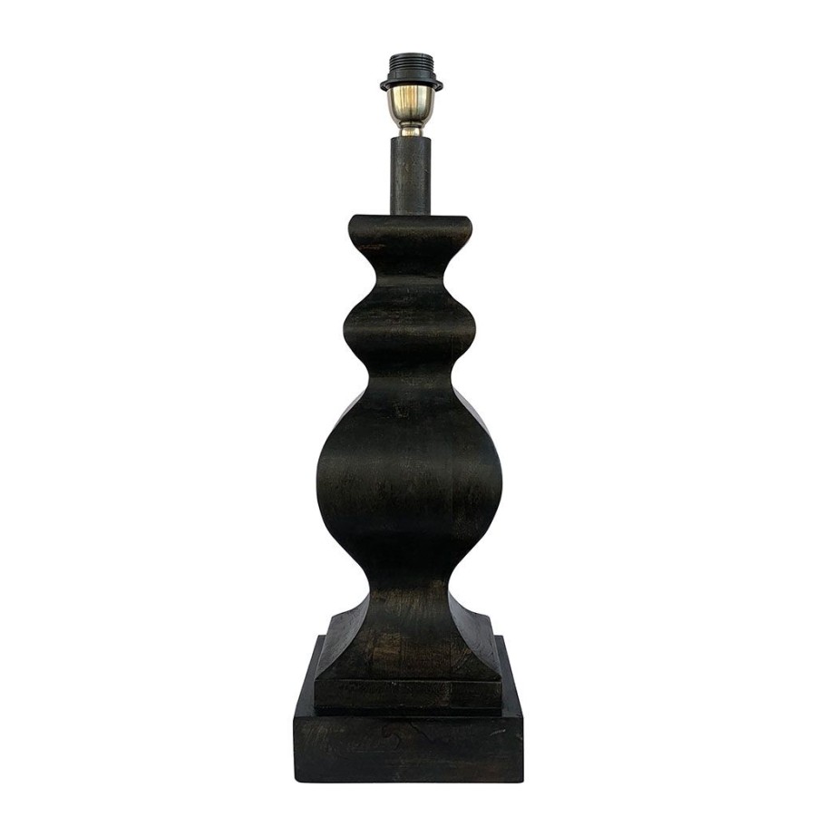 Luminaires Fabrique De Styles | Pied De Lampe Medicis Noir H58Cm