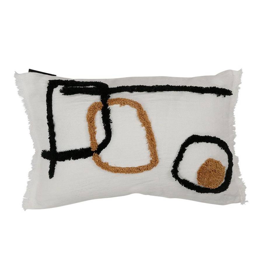 Textiles Fabrique De Styles | Coussin En Lin Et Coton Ivoire 40X60Cm - Tikri