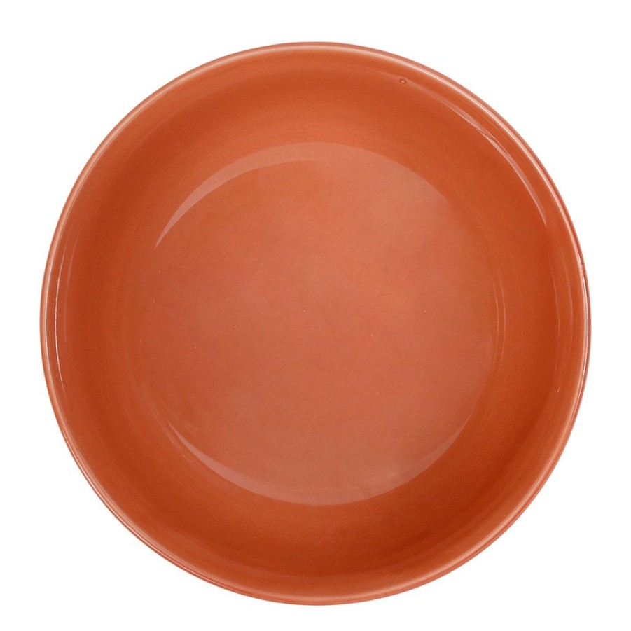 Arts De La Table Fabrique De Styles Plats Et Saladiers | Saladier En Gres Blanc Et Terracotta - Crakel