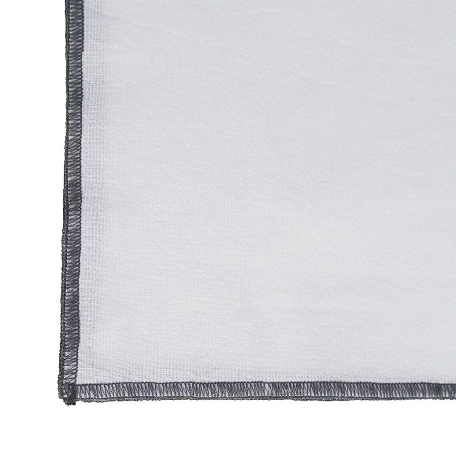 Textiles Fabrique De Styles Serviettes De Table | Serviette X2 Corino Blanc 35X35Cm Coton Lave 170G/M2