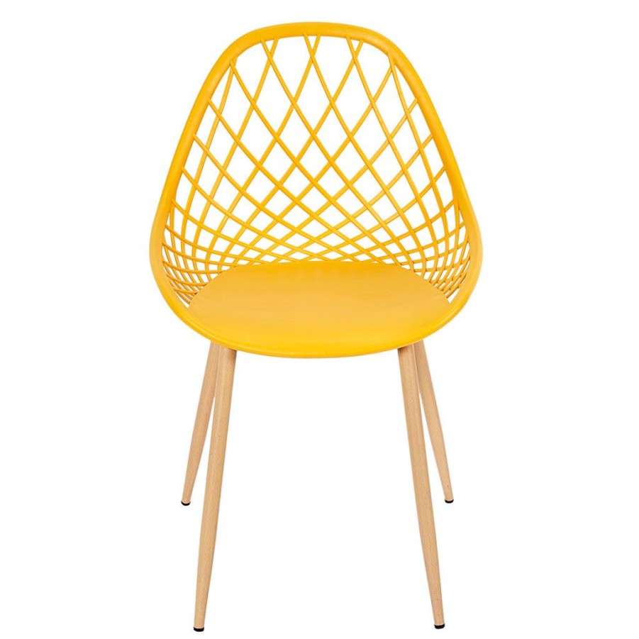 Jardin Fabrique De Styles Chaises&Fauteuils | Chaise De Jardin En Plastique Jaune - Malaga