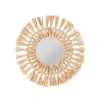 Deco Fabrique De Styles | Miroir Rond En Raphia Naturel D30Cm