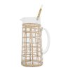 Arts De La Table Fabrique De Styles Carafes Et Pichets | Pichet Avec Agitateur Grenade 1.4L En Rotin Naturel Et Verre