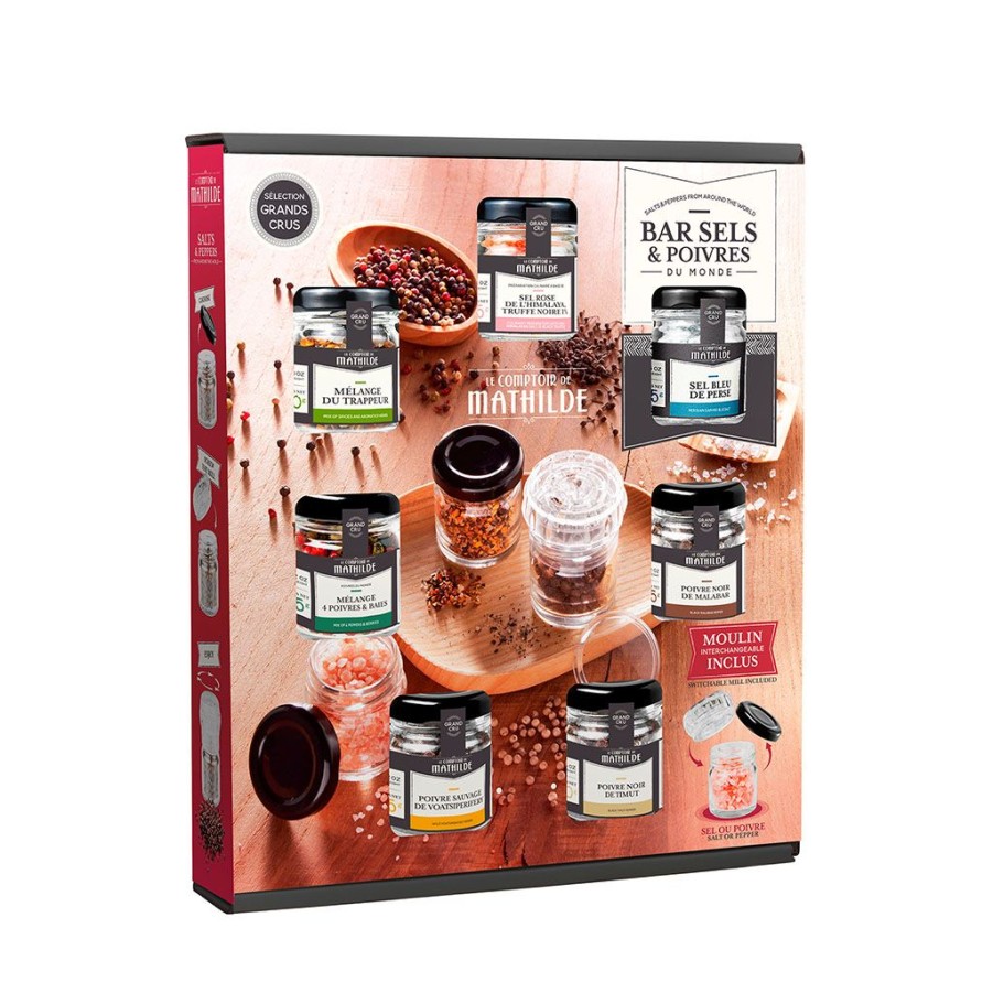 Epicerie Fabrique De Styles Condiments Et Epices | Coffret Bar Sel Et Poivre Du Monde