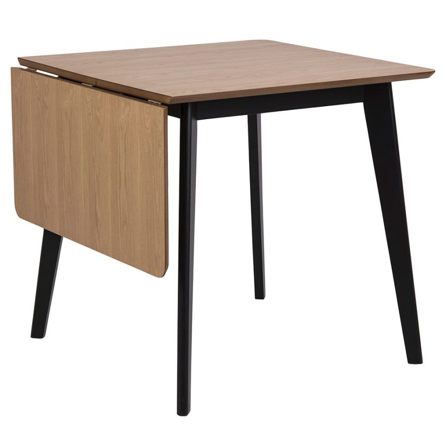 Meubles Fabrique De Styles Table De Salle A Manger | Table A Manger Avec Rallonge En Plaque Chene 120X80Cm - Roxy