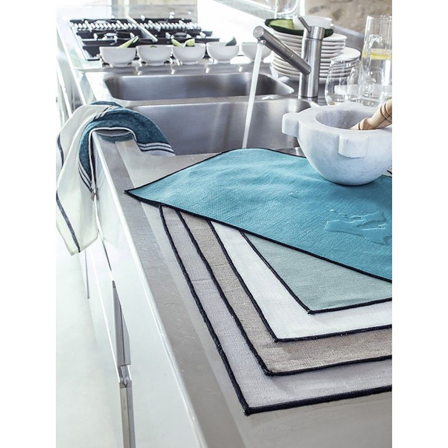 Textiles Fabrique De Styles Sets De Table | Set De Table En Lin Celadon 35X48Cm - Borgo