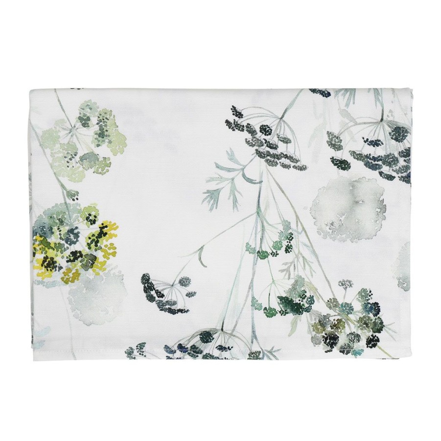 Textiles Fabrique De Styles Nappes | Nappe Herbier Naturel En Coton -160Cm