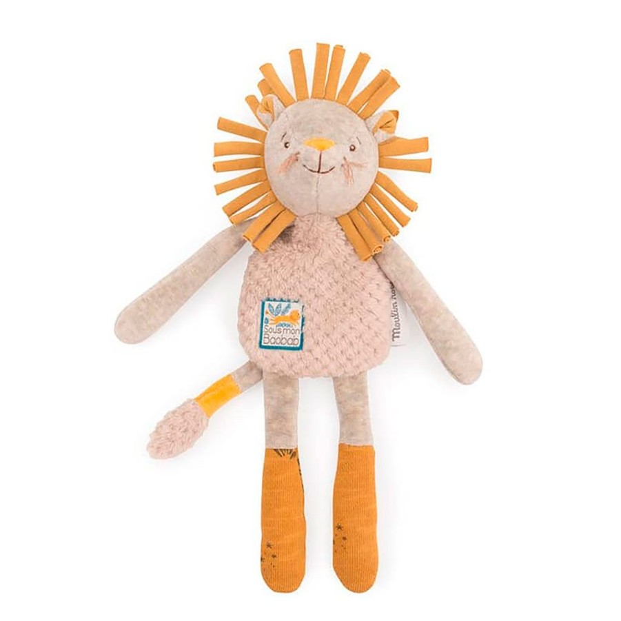 Coin Des Petits Fabrique De Styles | Doudou-Hochet Lion Sous Mon Baobab