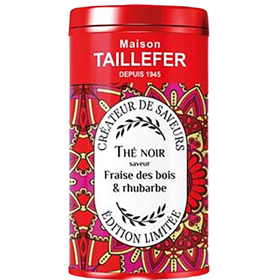 Epicerie Fabrique De Styles Cafes&Thes Et Infusions | The Noir Fraise Des Bois Et Rhubarbe Boite 80G