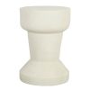 Meubles Fabrique De Styles Poufs Et Tabourets | Tabouret Blanc Casse -Mians