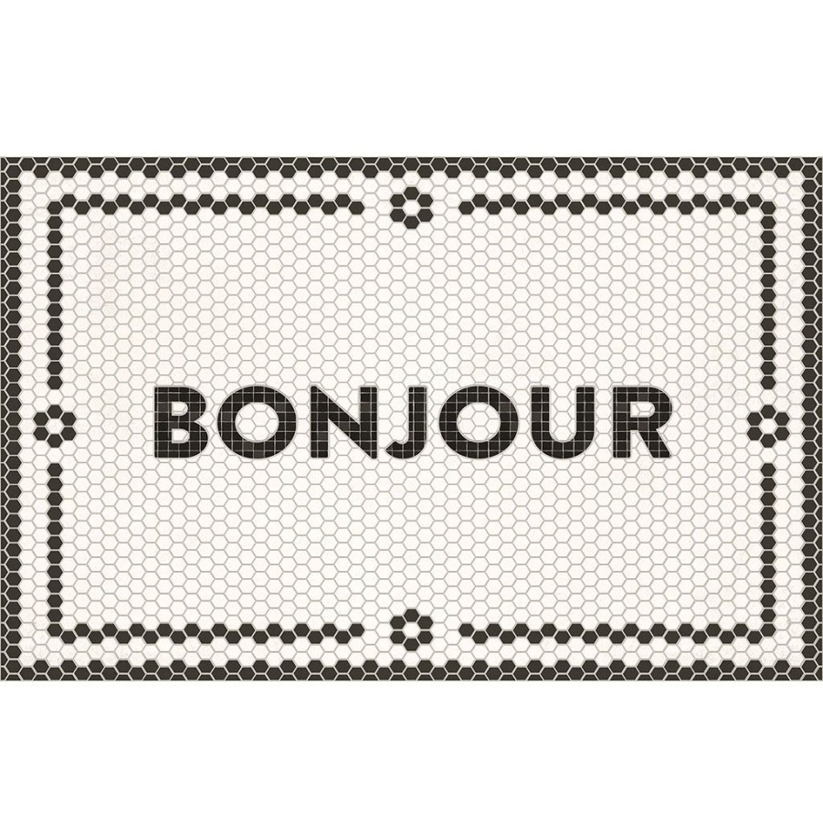 Deco Fabrique De Styles | Tapis En Vinyle Bonjour 49.5X79Cm