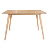 Meubles Fabrique De Styles Table De Salle A Manger | Table A Manger Rectangulaire Effet Chene Naturel 120X80Cm - Becka