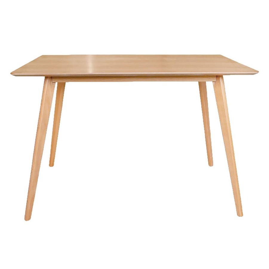 Meubles Fabrique De Styles Table De Salle A Manger | Table A Manger Rectangulaire Effet Chene Naturel 120X80Cm - Becka