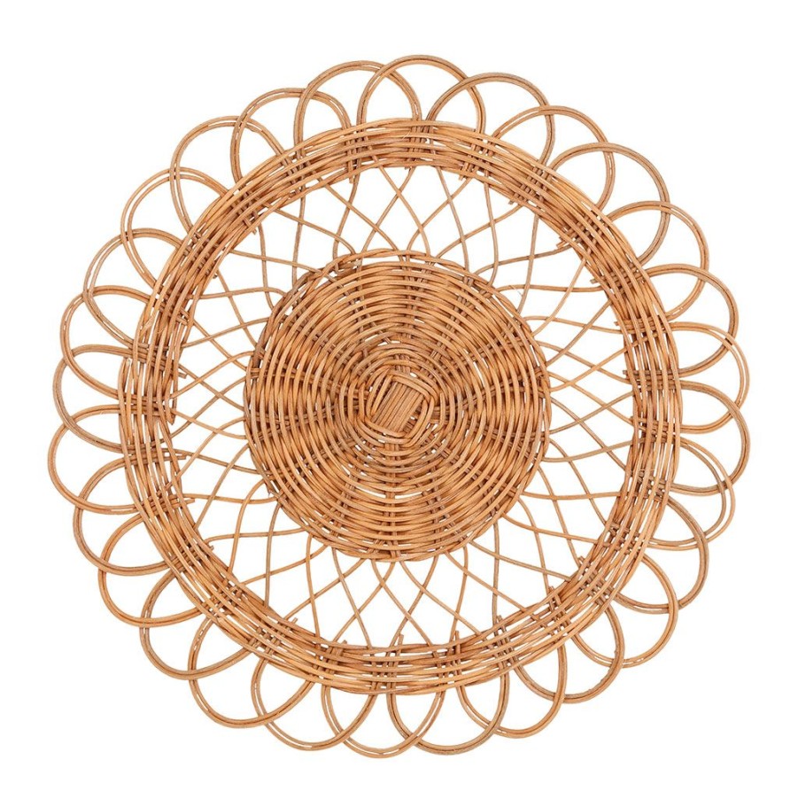 Textiles Fabrique De Styles Sets De Table | Set Table Rond Aere Fantine Naturel D35Cm Rotin