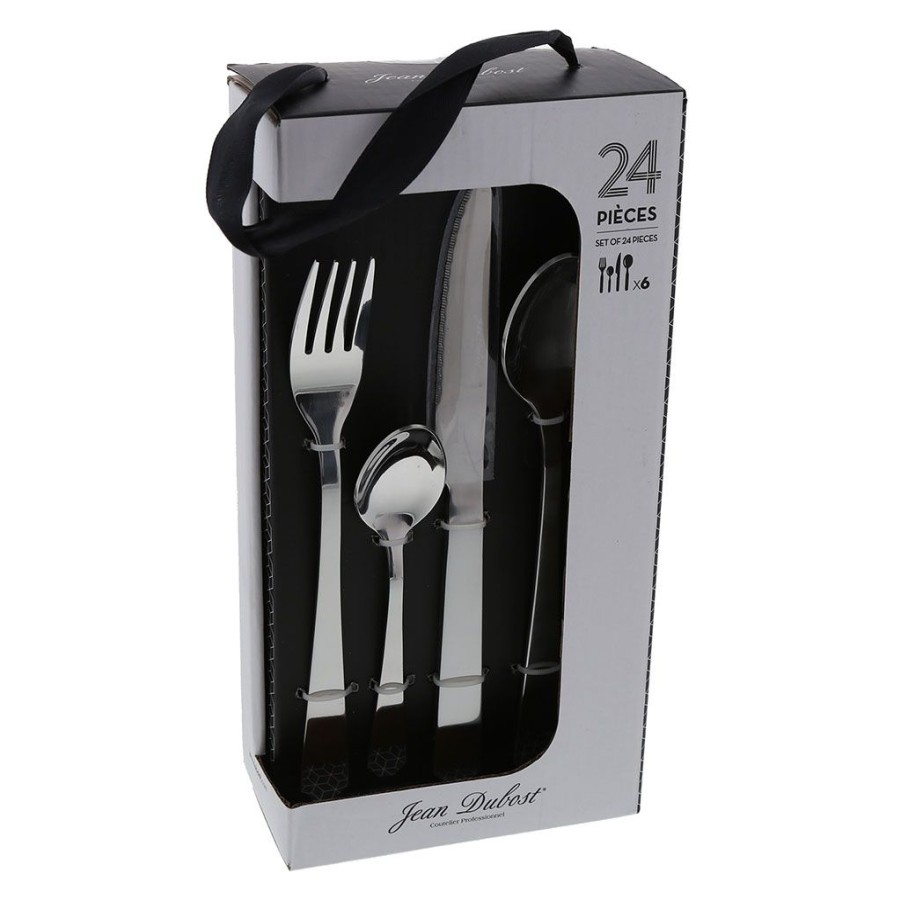 Arts De La Table Fabrique De Styles Menageres | Menagere Athena 24 Pieces En Acier Inoxydable