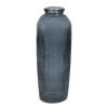 Deco Fabrique De Styles Vases Et Soliflores | Vase En Verre Recycle Sable Bleu Gris D25Xh72Cm - Aheli