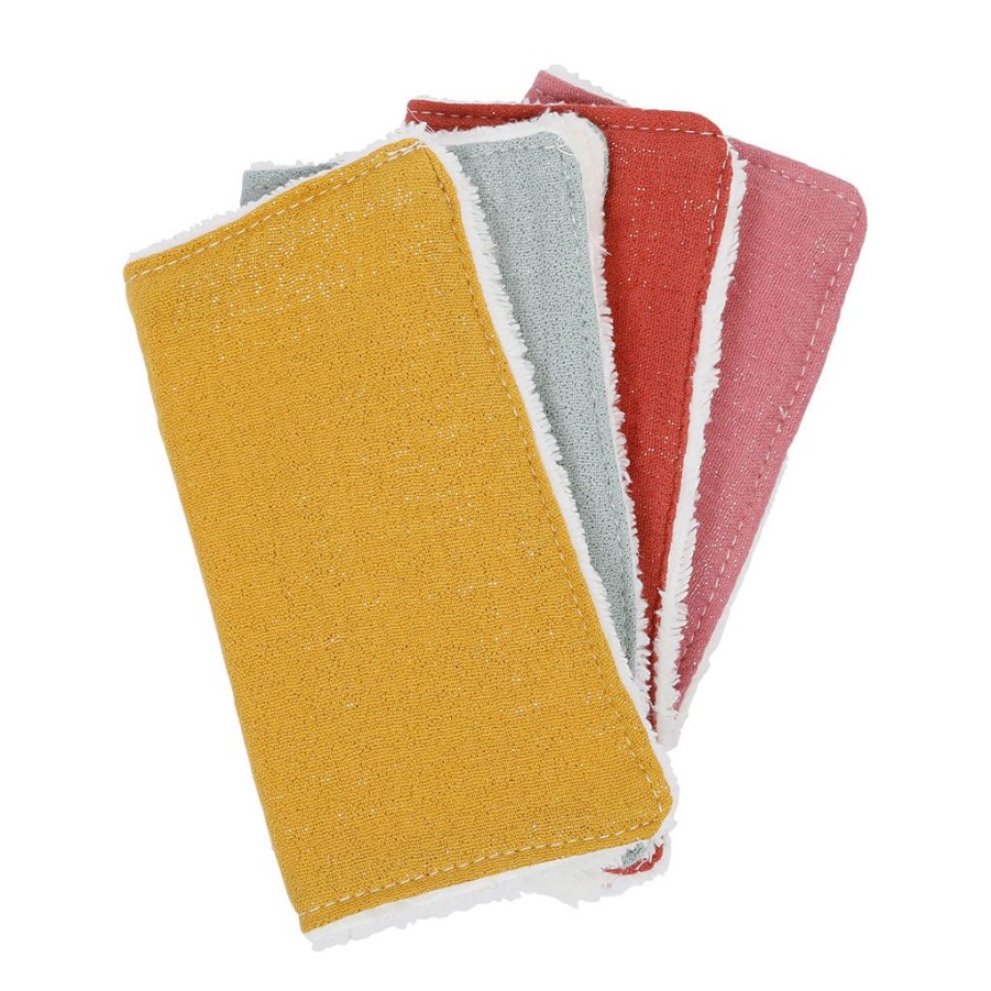 Bien&Etre Fabrique De Styles Accessoires Bien&Etre | Lot De 4 Lingettes Ecolo Grand Modele Scintillant Multicolore